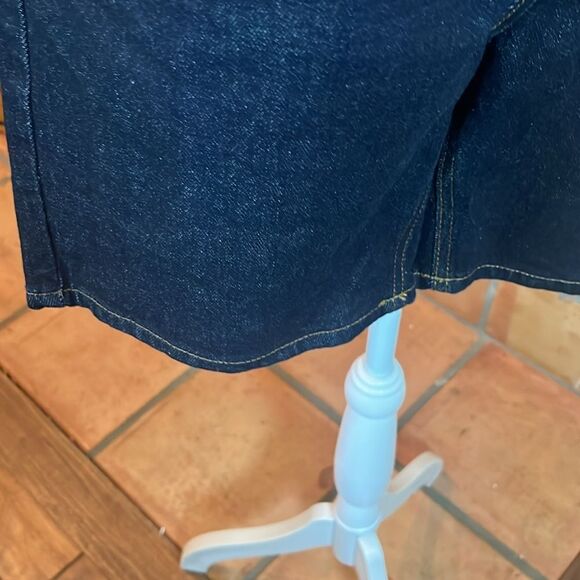 Zara Indigo Denim Bermuda Shorts, size 32 - Picture 2 of 7